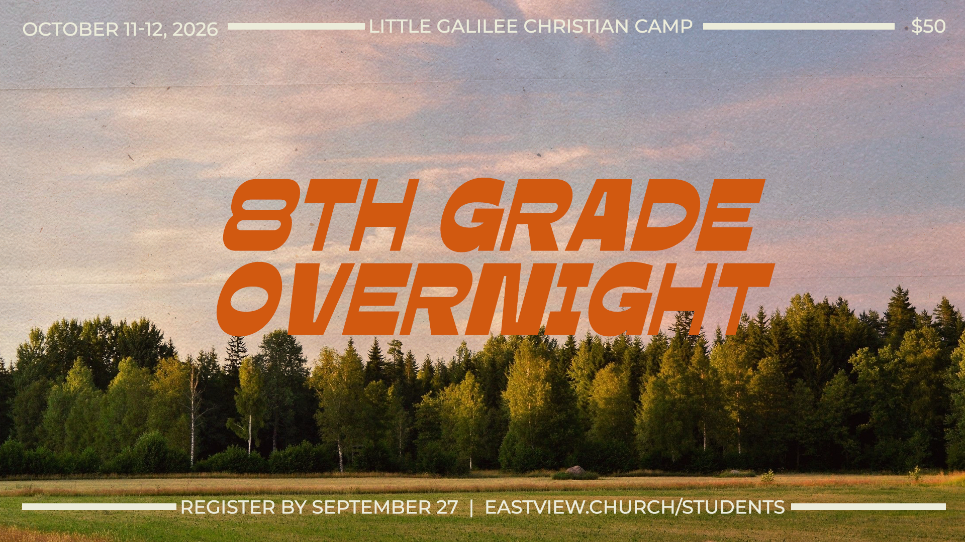 8th Grade Overnight